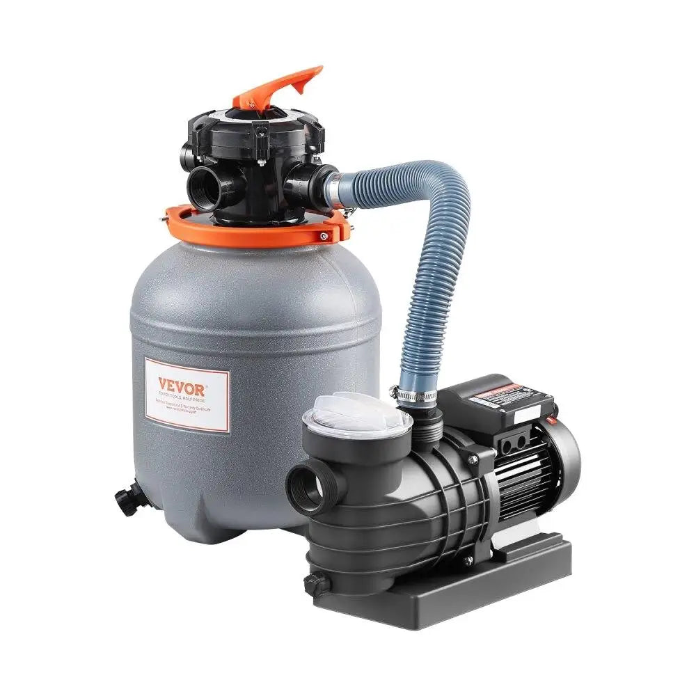 12 Inch Sand Filter Pump for Ground Pool  2650 GPH Flow Rate