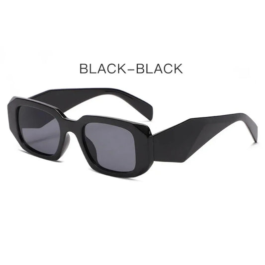 Men's and women's sunglasses, multi-layer lenses, square frame