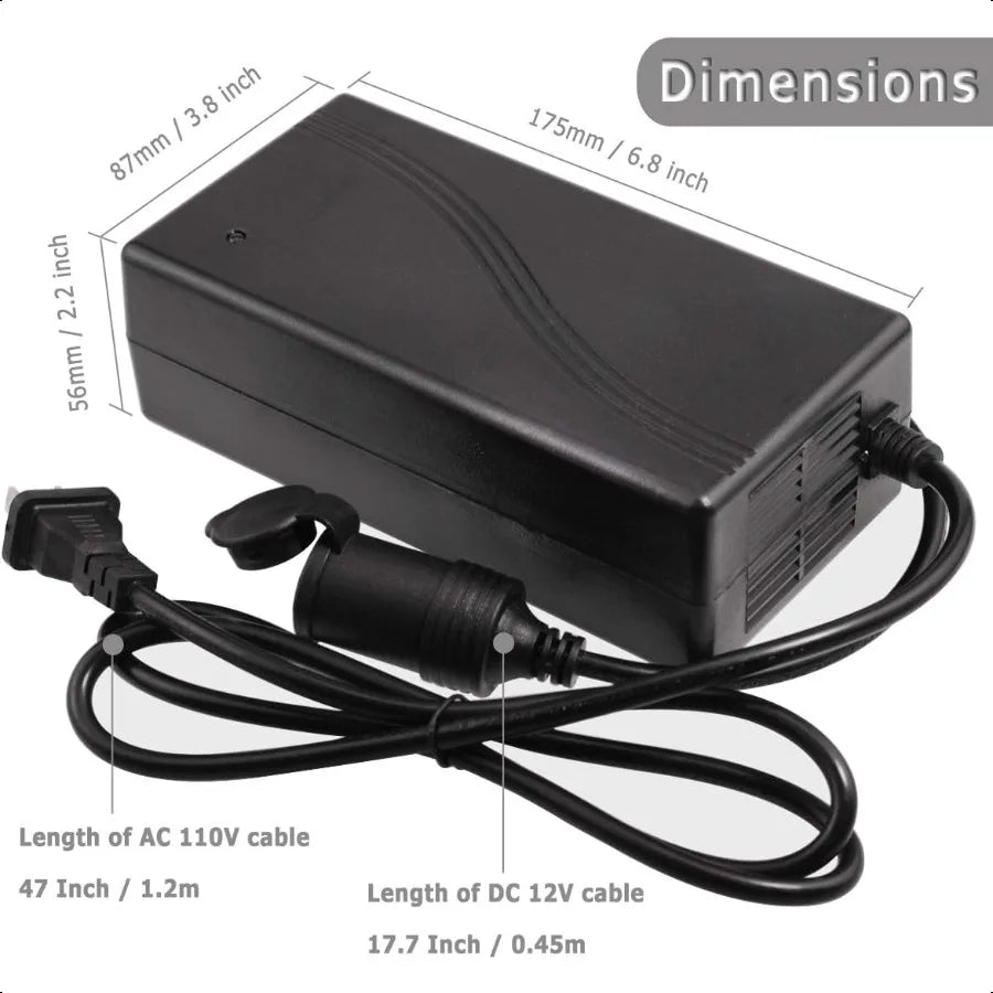 180W AC to DC Converter 110v 220V to 12V Car Cigarette Lighter Socket Power Adapter