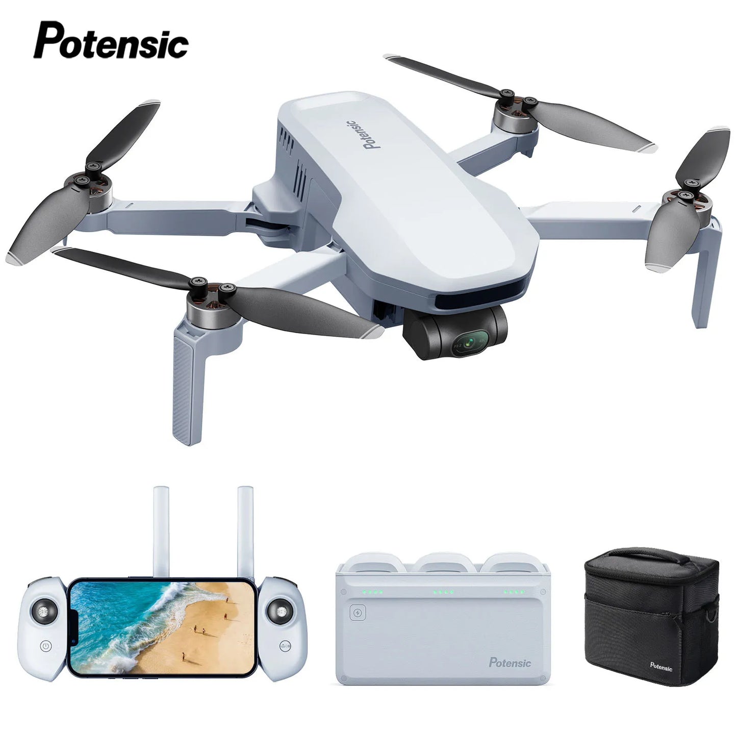 Mini Drone 3 Axis Gimbal GPS 4K Professional Camera Drone, Brushless RC Toy Quadcopter