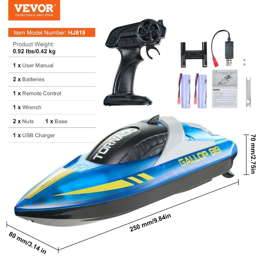 RC Boat 2.4 GHz Remote Control Racing Boat