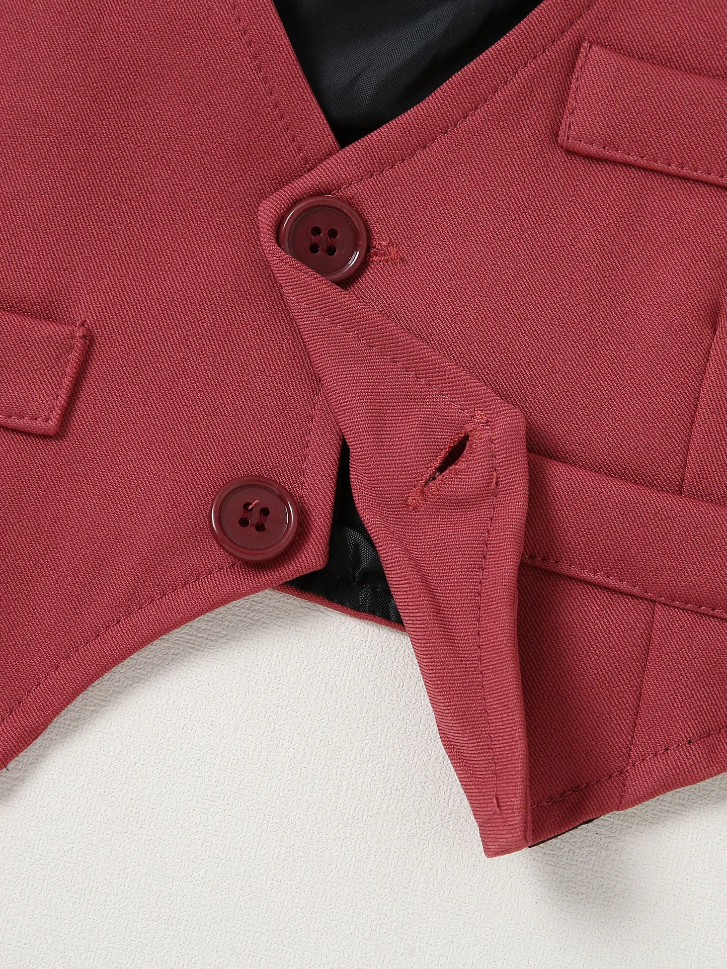 Baby Boy  0-18 Months Infant Boy Gentleman Set, Dress Shirt+Vest+Suspender Pants+Bowtie