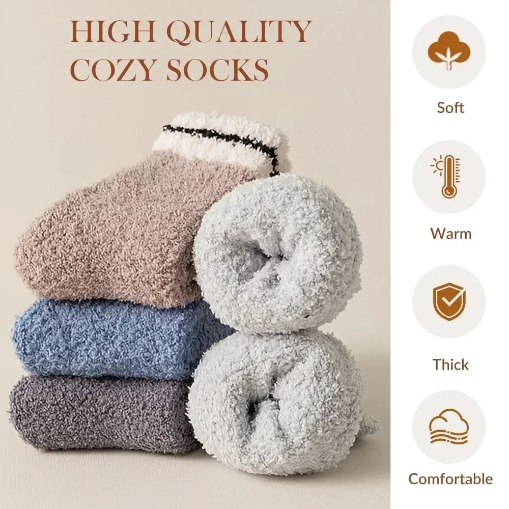 Fuzzy Socks for Women Cozy Crew Soft Fuzzy Socks