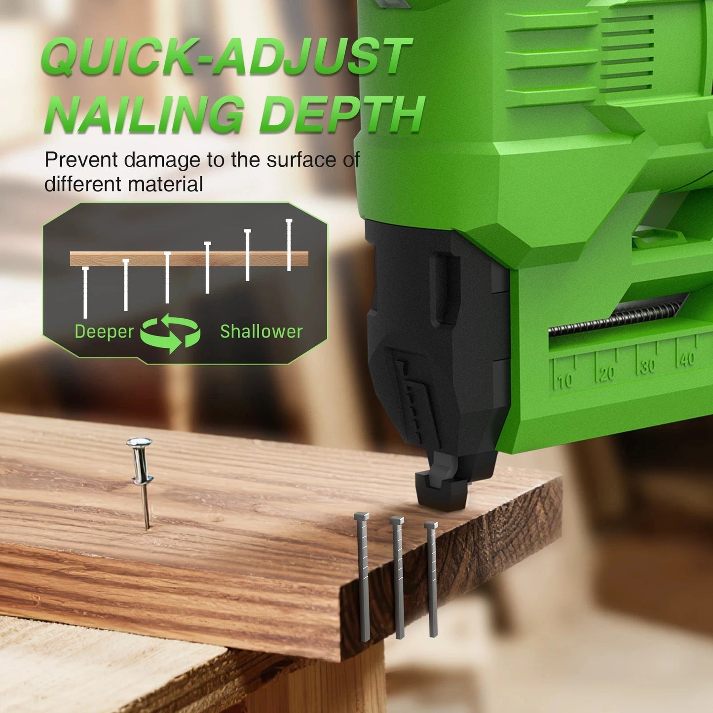 18 Gauge 2 in 1 Electric Nail Gun Cordless Stapler Framing Nailer Tacker Furniture Tool For Makita 18V Battery