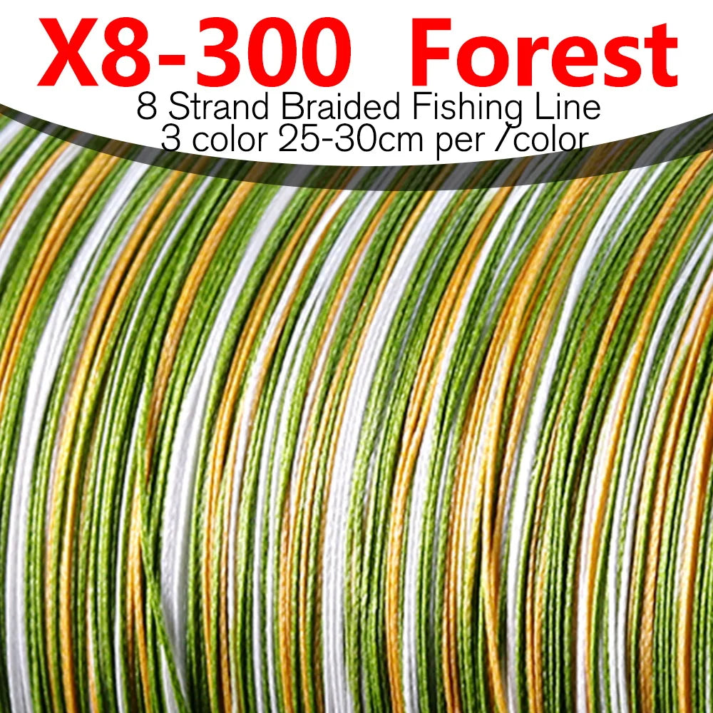 984 Feet 8-Strand Braided Fishing Line, High Sensitivity Super Strong.  Fresh and Saltwater Use