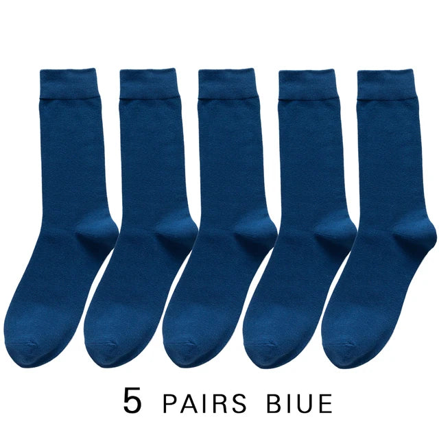 5 Pairs High Quality Men's, Women's Cotton Socks, Long Socks For Men, Dress, Casual