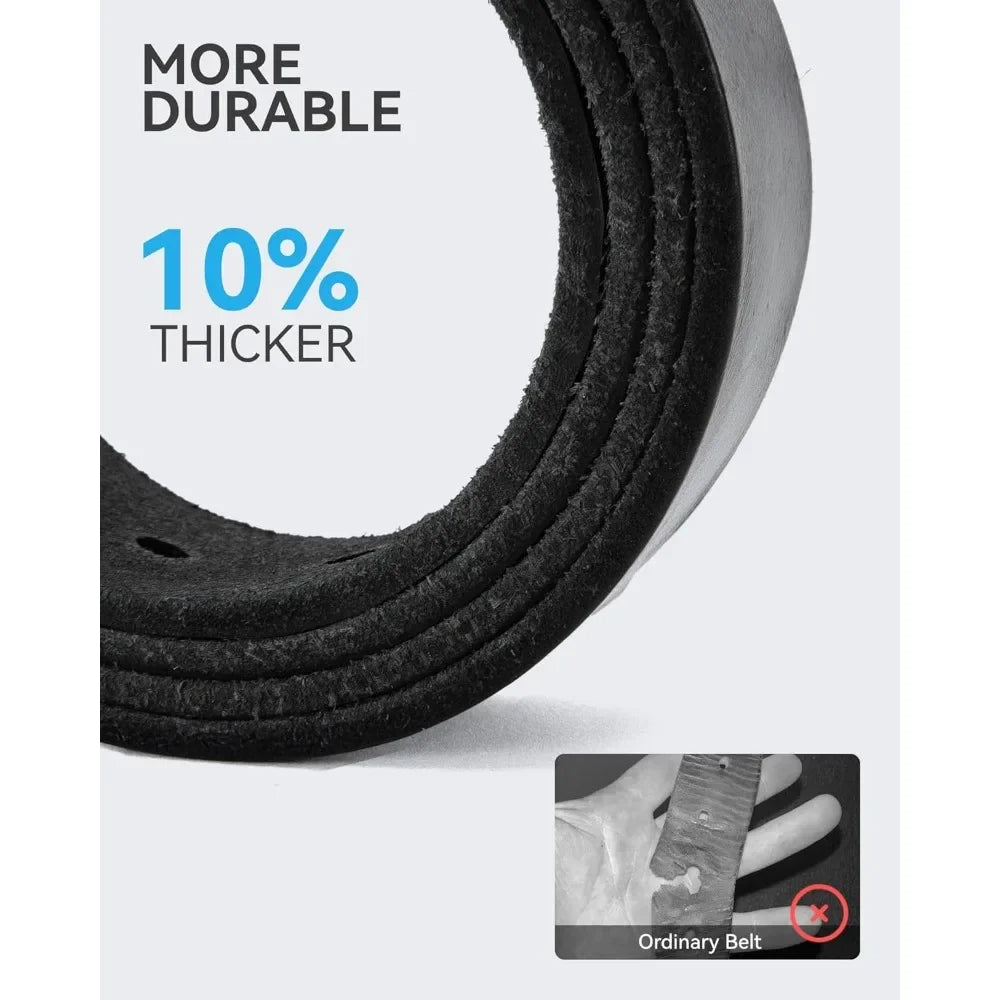Mens Belts Casual with Genuine Leather