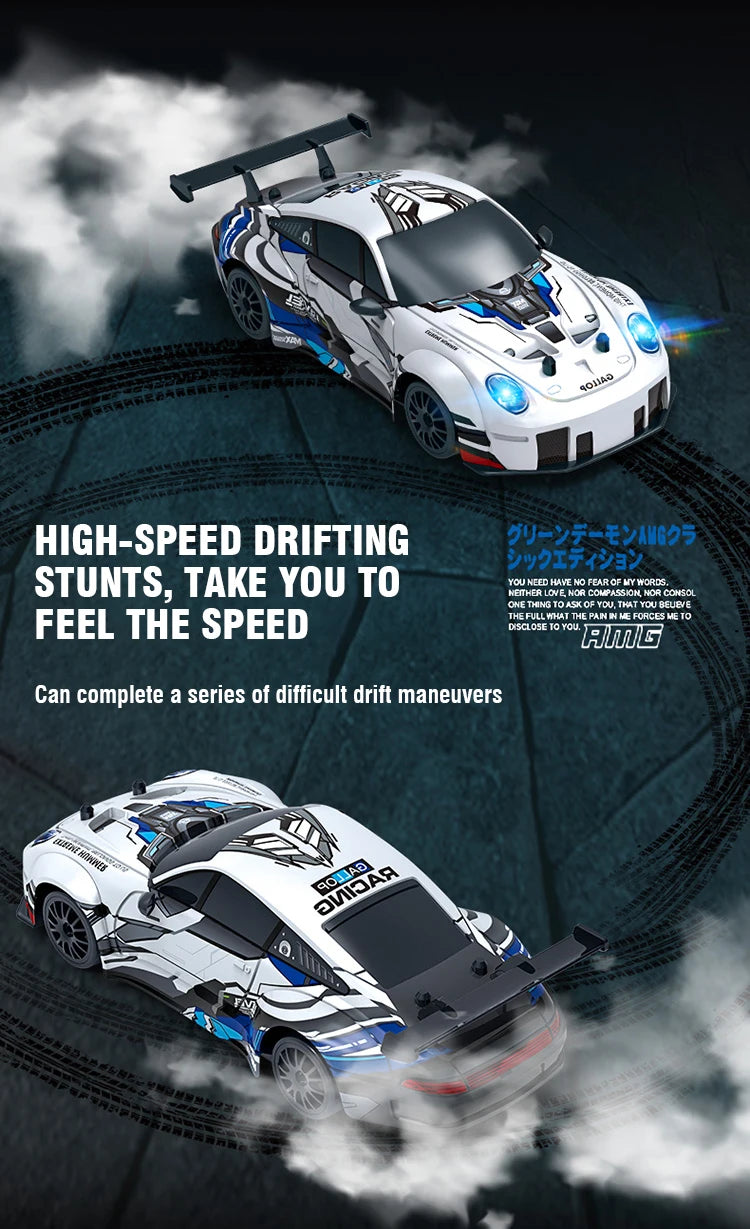 RC Cars 1/24 Remote Control Car High-Speed Racing Light Drift