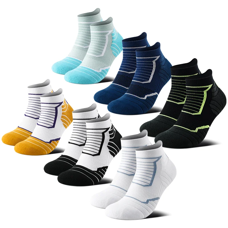 6-Pack Sports Socks with Shock Absorption And Wear-Resistant Features for Various Indoor And Outdoor Scenarios