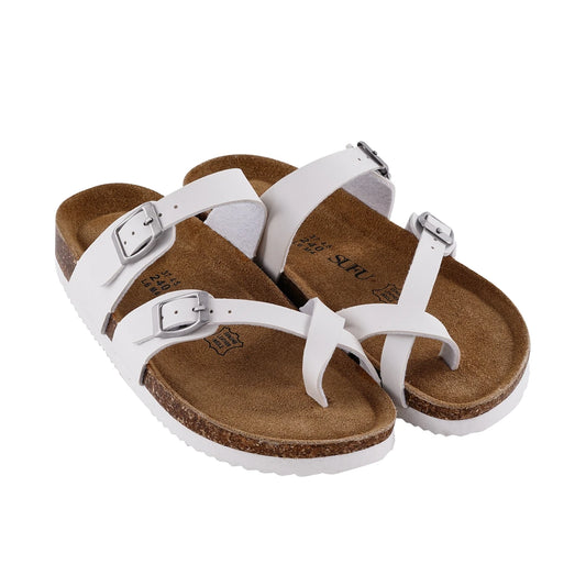 Sandals Natural Leather Non-Slip Flip Flops Woman