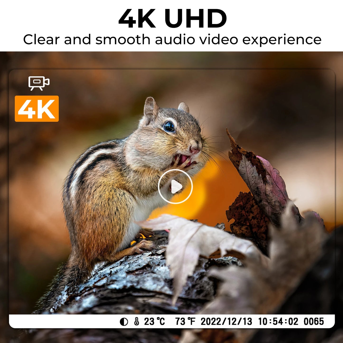 4K Wi Fi Trail Camera, 48MP Game Camera with 0.2s Trigger, 120° Detection Starlight Night Vision. Waterproof Camera