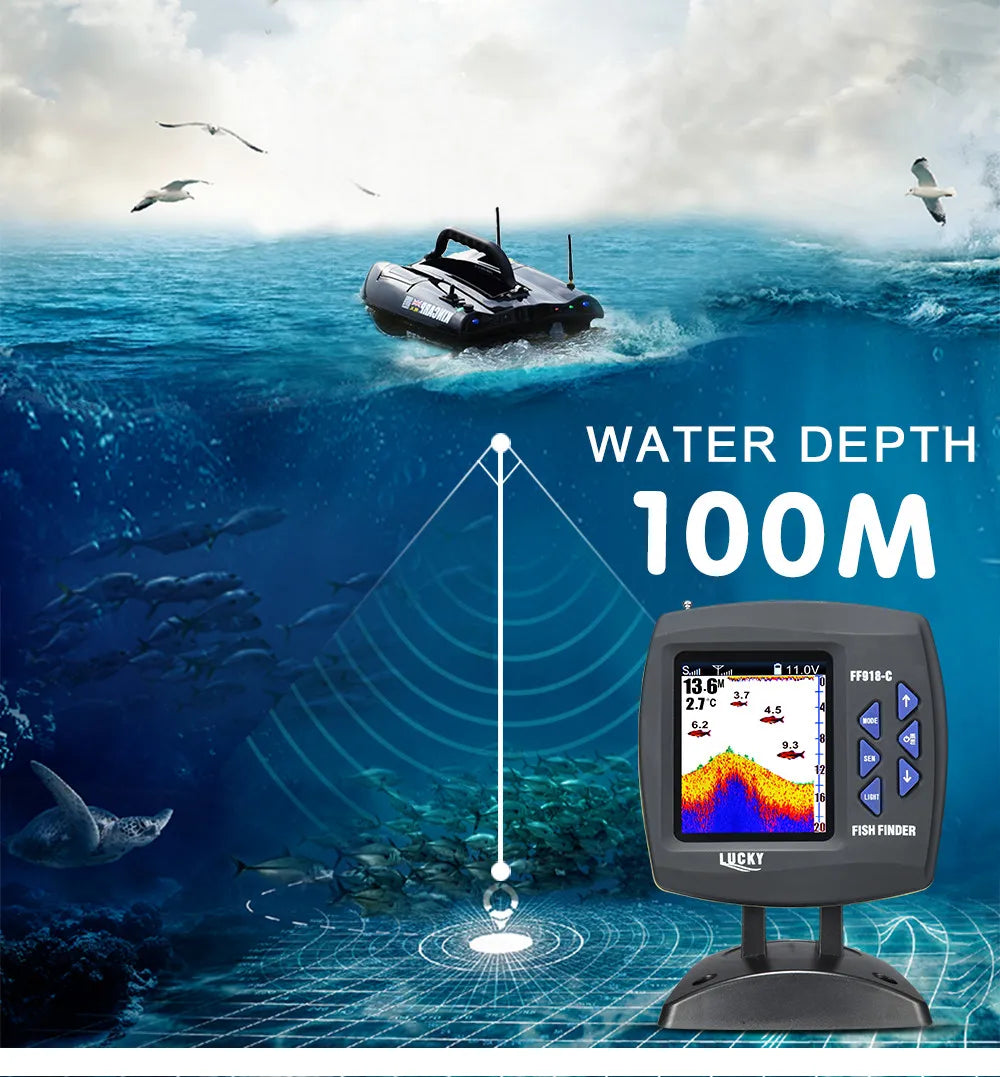 Fish Finder Camera for Fishing, Wireless Operating Range, Echo Sounder, Depth Sounder