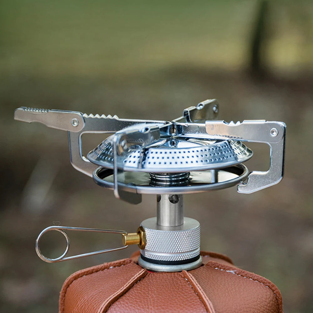 Outdoor Camping Gas Stove Small Camping Stove with Storage Bag Portable Cooking Stove Adjustable for Outdoor Camp
