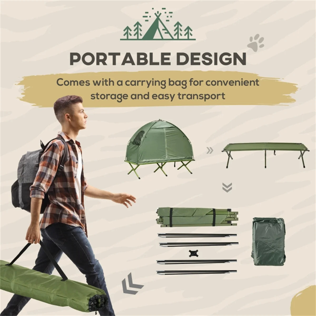 Multi-Functional Above Ground Folding Tent