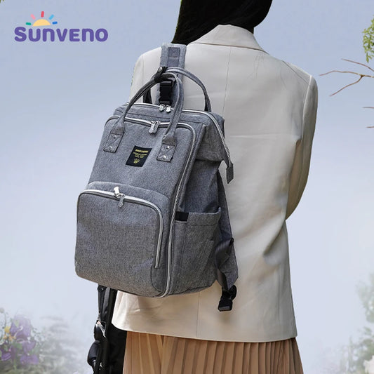 Stylish Upgrade Diaper Bag Backpack Multifunction Travel Back Pack Large Capacity