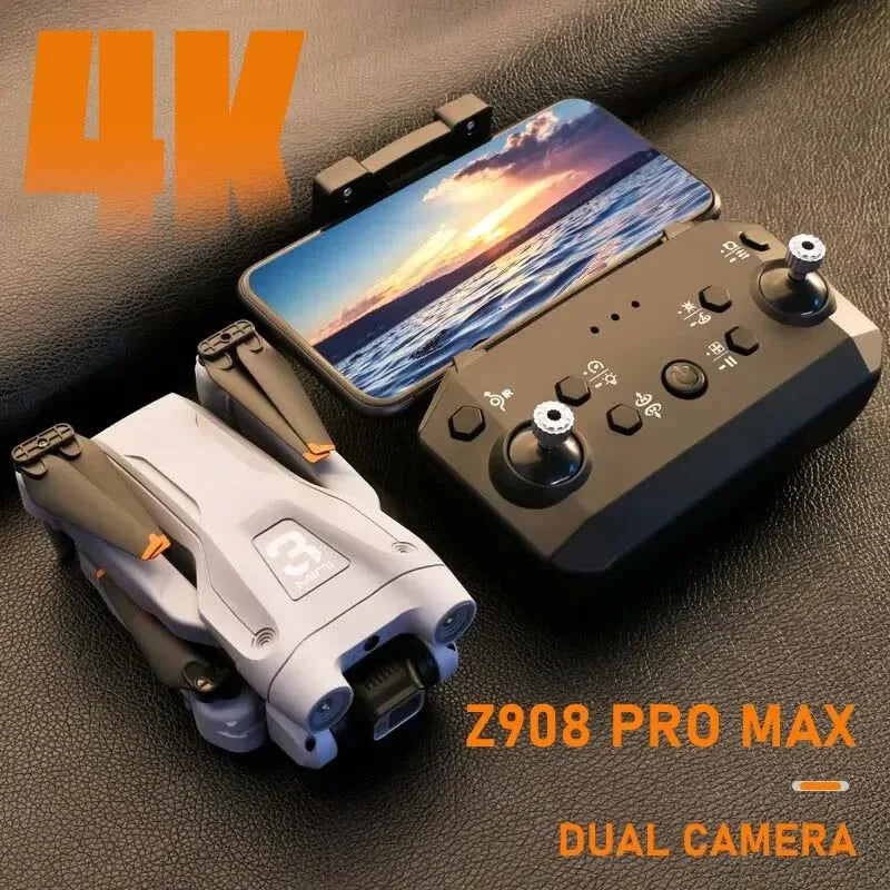 4K Professional WIFI FPV Drone, Obstacle Avoidance Brushless Four-Axis Folding RC Quadcopter