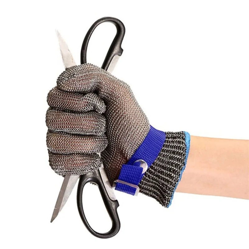 Anti-Cut Gloves, Stab Resistant Stainless Steel Wire Metal Mesh
