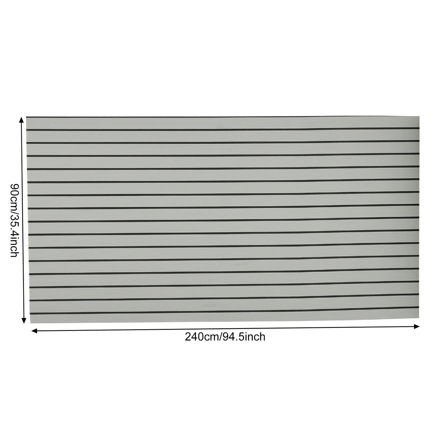 35.5 " x 94.5" Self-Adhesive EVA Foam Boat Marine Flooring, Faux Teak