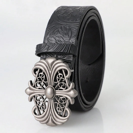 Men's, Women's Belt Bohemian Style Leather Belt. Fashion Vintage Buckle Belt