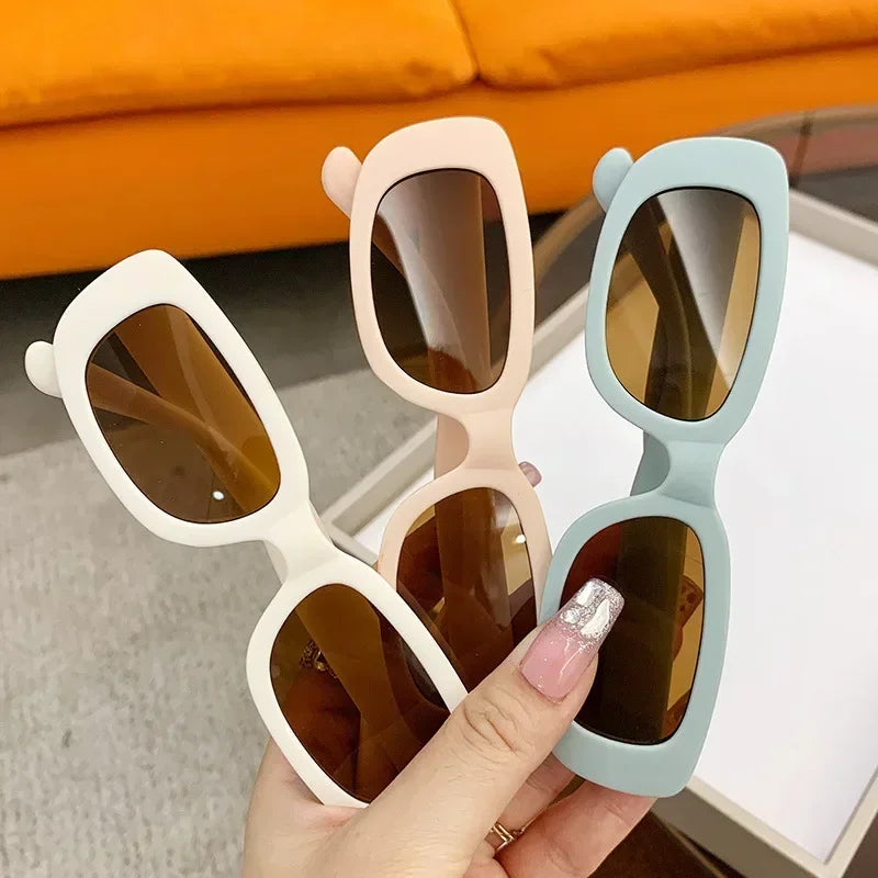 Children Cute Frosted Rectangle UV400 Sunglasses. Girls, Boys