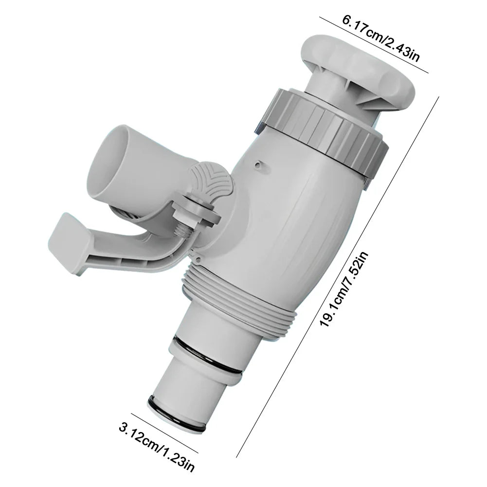 Plunger Valve with On-Off Valve Plunger Valve Plus Above Ground Swimming Pool Hose Adapter