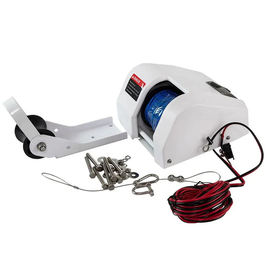 Electric Boat Anchor Winch  With Wireless Remote Control Kit 12V 25LBS