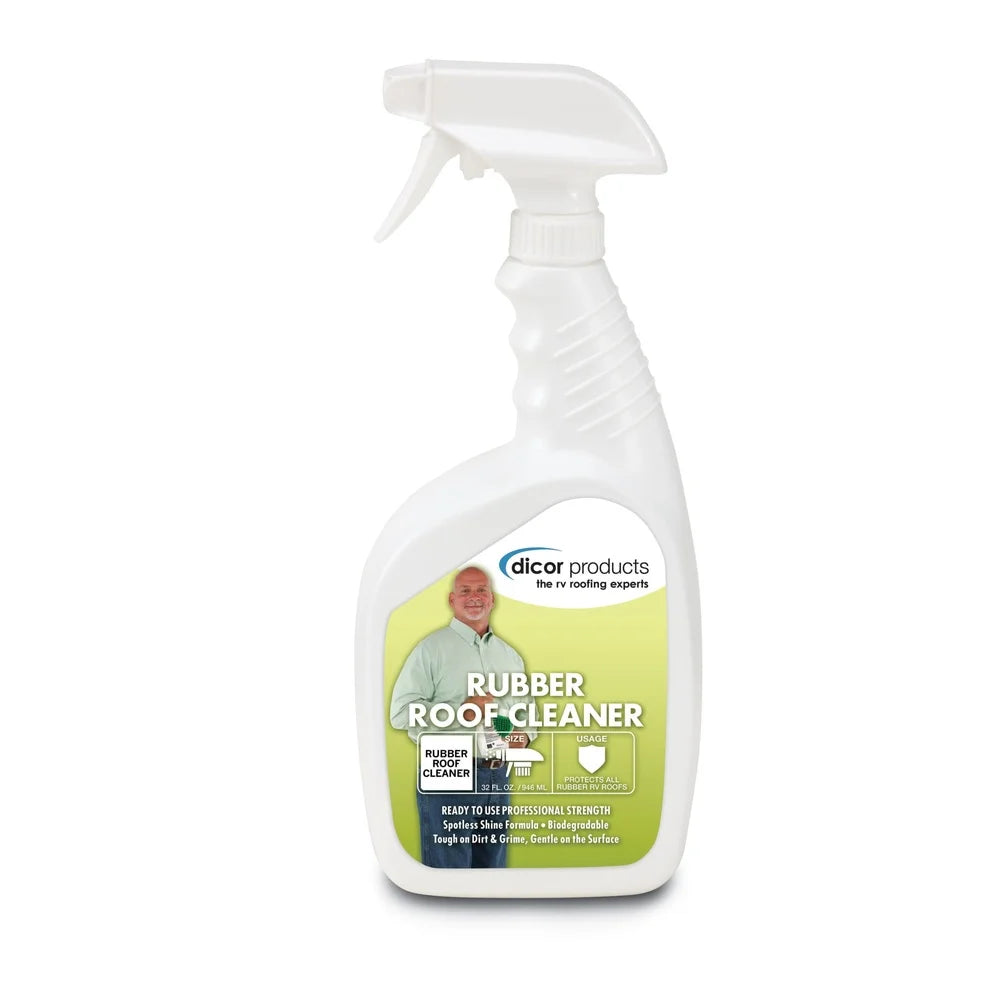 Professional RV Rubber Roof Cleaner, Biodegradable Deep Clean Formula, Safe Use Also on Boats, Cars, Motorcycles 32Oz Spray Ready to Use