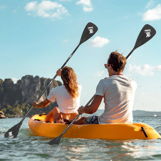 Double Ended Paddles, Aluminum Alloy 3-Piece Adjustable Paddle, Detachable Paddle for Single Use