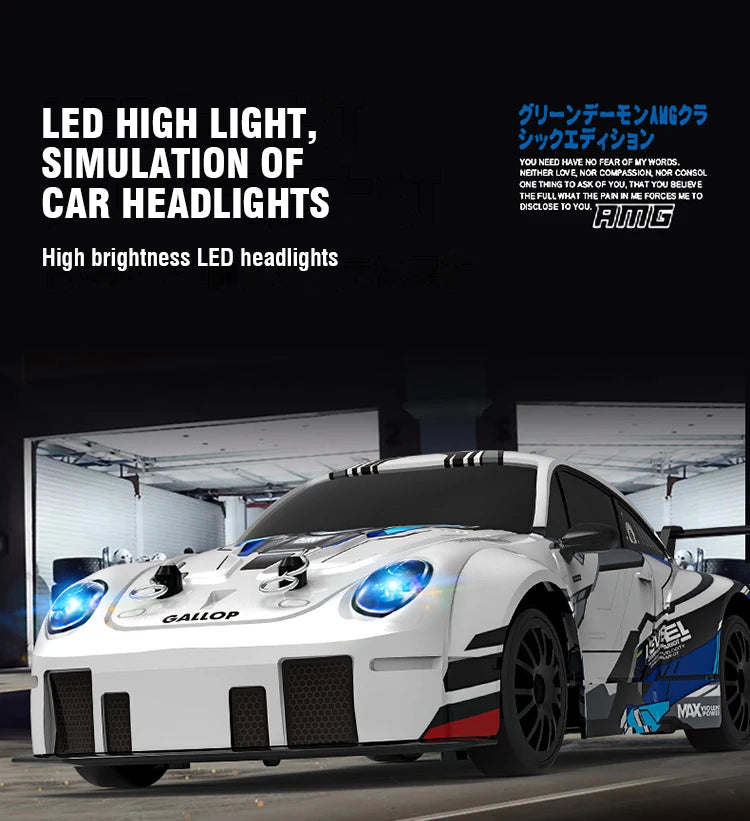 RC Cars 1/24 Remote Control Car High-Speed Racing Light Drift