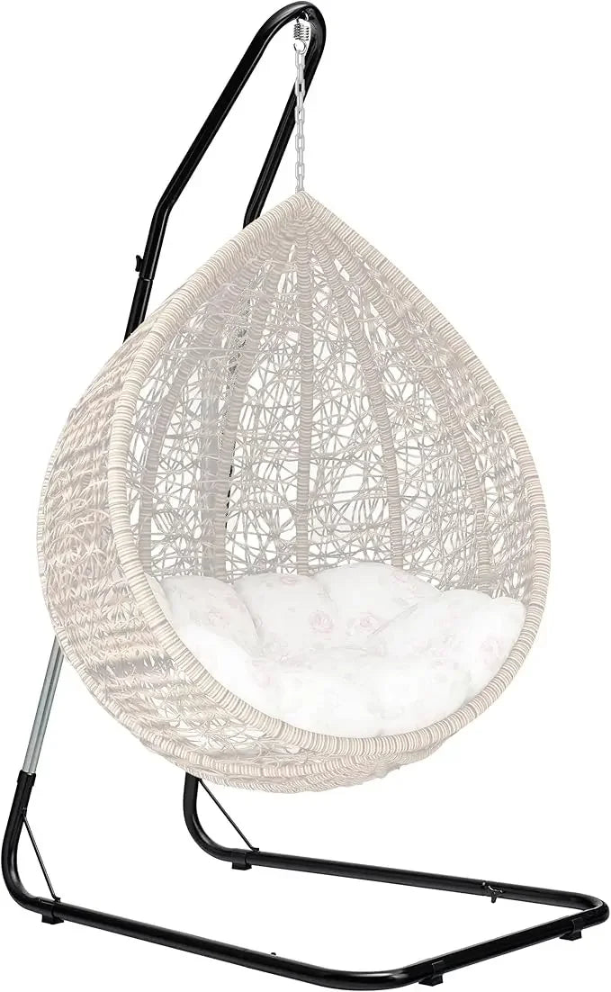 Durable Hammock Hanging Chair Stand- Heavy Duty Steel Swing Stand- Weather & Rust Resistant