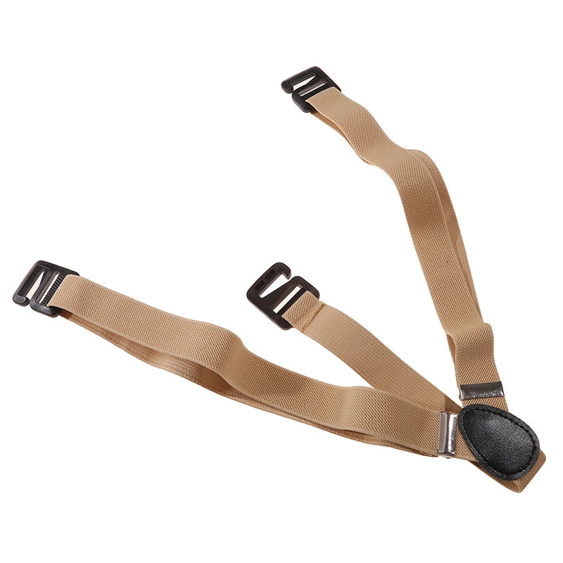 Heavy Duty Work Suspenders for  Wide X-Back with 3 Plastic Gripper Clasps Adjustable Elastic