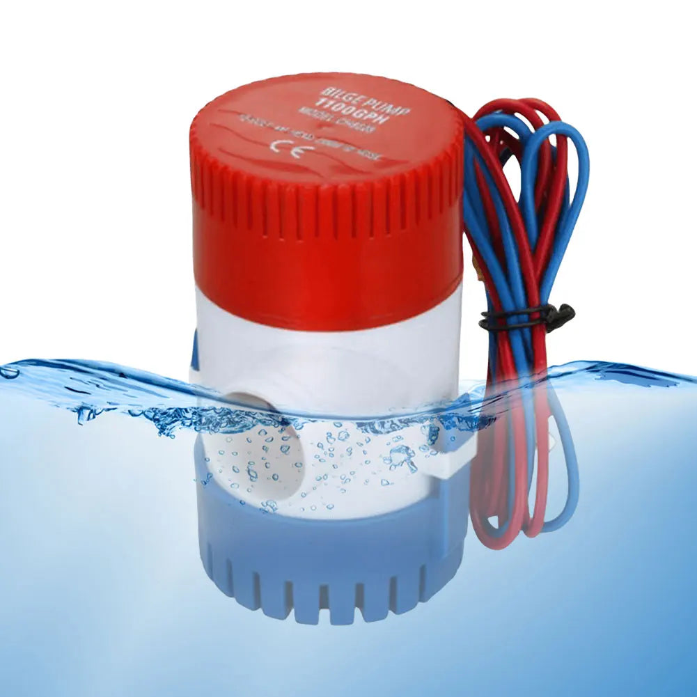 1100GPH Submersible Bilge Pump 12V Low Noise