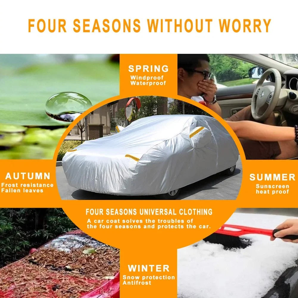 Universal SUV Cover Coat Protector UV Protective Dust Rain Snow Water Proof Full Car Covers Indoor Outdoor