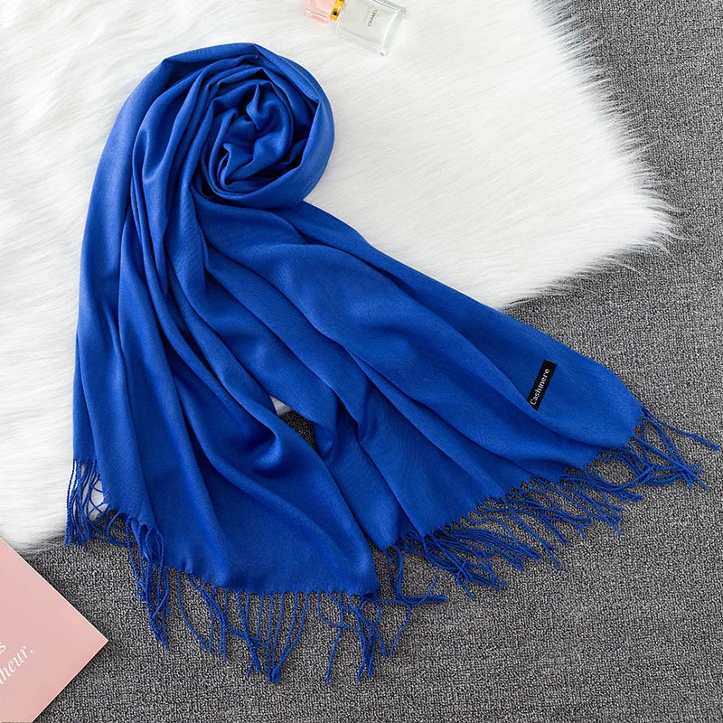 Women's Pashmina Scarf Shawls, Soft Cashmere feeling Headscarf