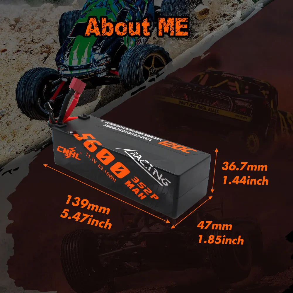 3S, 4S Lipo Battery 5600mAh 6600mAh 8000mAh 11.1V 14.8V 120C Hard Case With T EC5 Plug For RC
