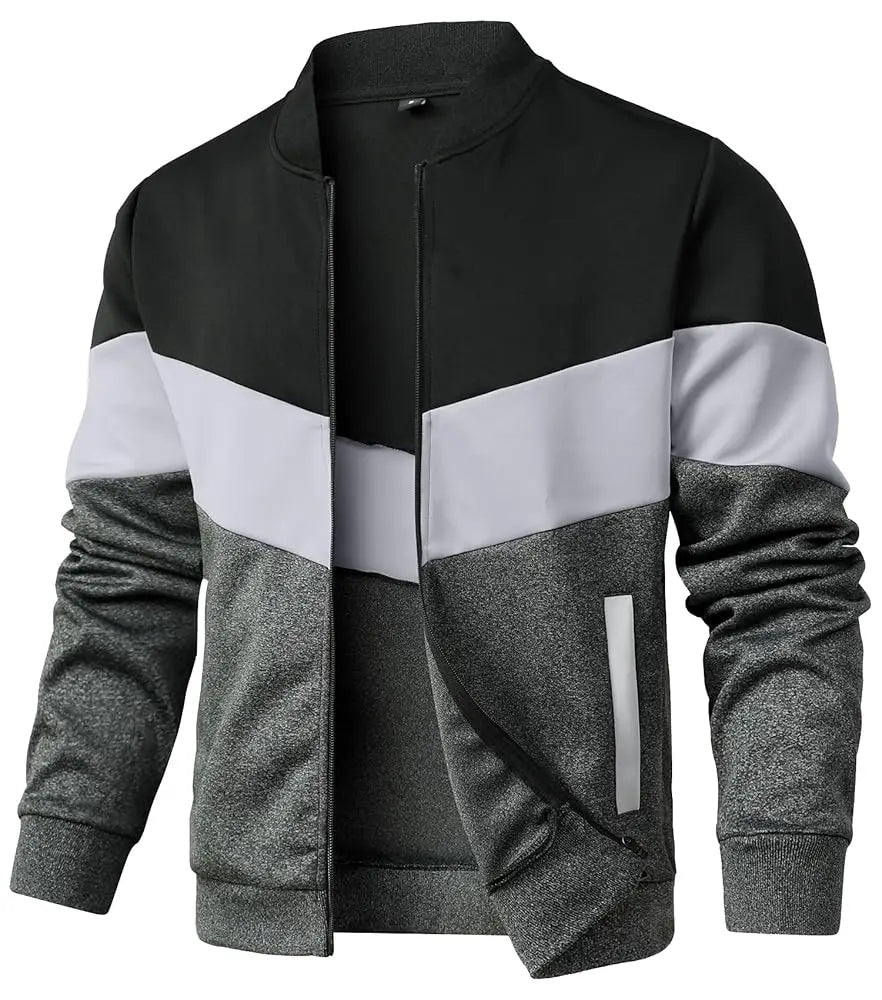 Men's Jacket Wind proof Bomber Overshirt Zip-Up