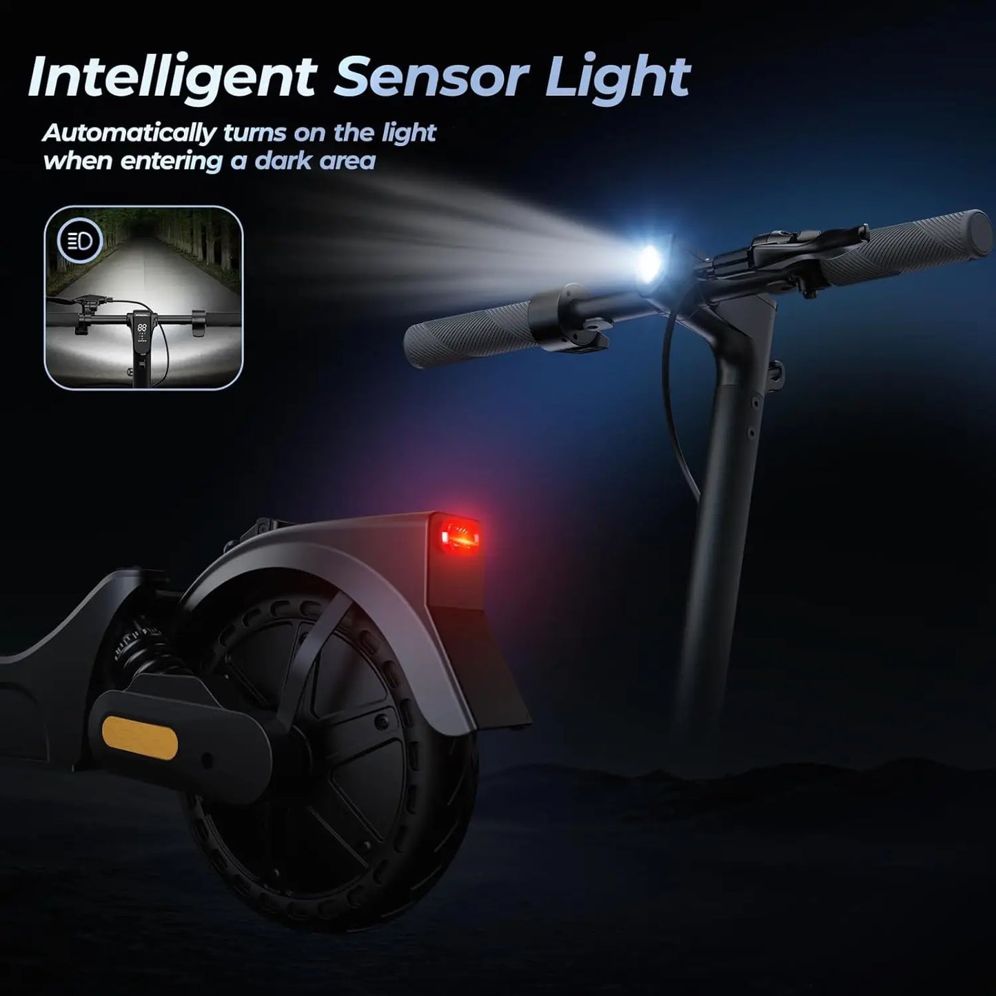 High Speed Electric Scooter Foldable E-scooter 500W 20 Mile Max Range 8.5 Inch Tire Double Suspension App Control Fast Charging