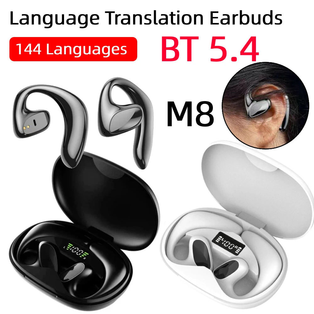 Language Translation Earbuds 144 Languages Bluetooth-Compatible