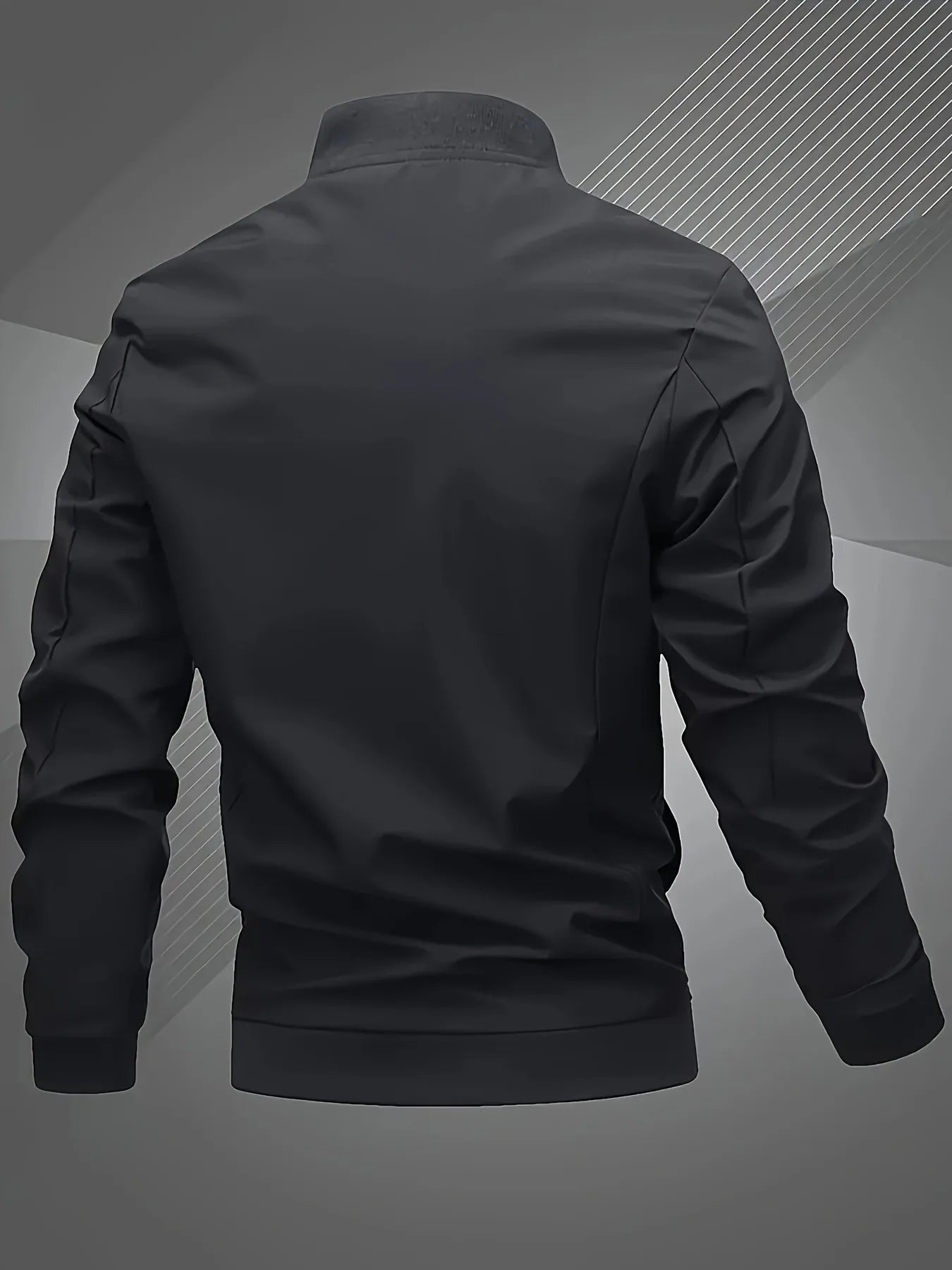 Men's embroidered bomber jacket - stylish design, versatile casual style
