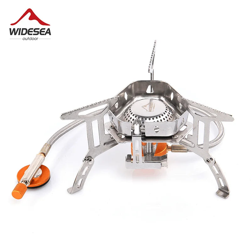 Camping Wind Proof Gas Burner, Outdoor Strong Fire Stove, Heater
