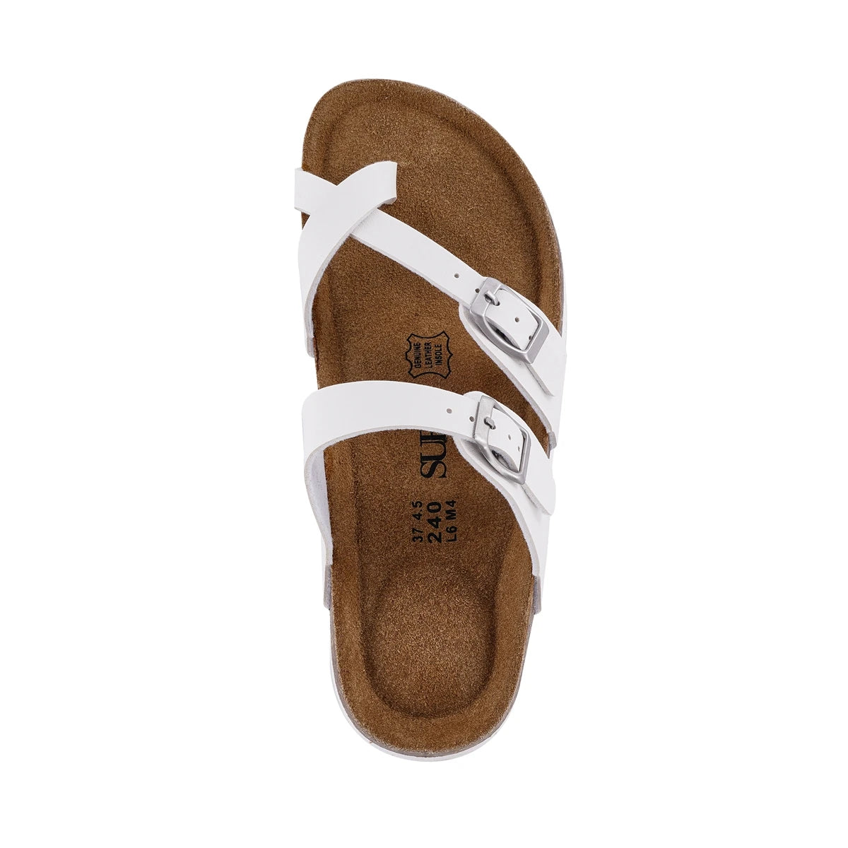 Sandals Natural Leather Non-Slip Flip Flops Woman