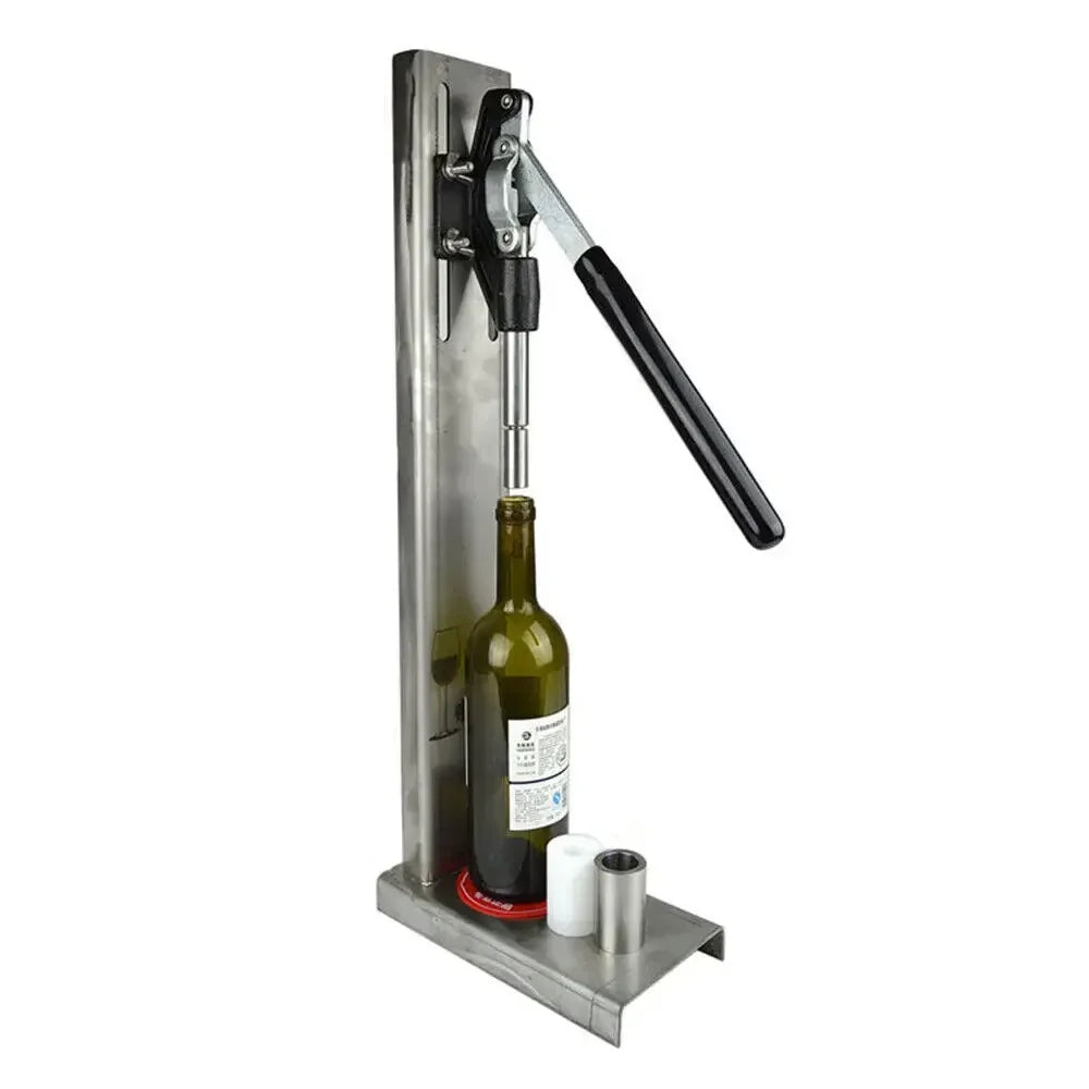 Efficient Bottle Corking Tool, Stopping Speed with 2 POM Heads for Wine Making