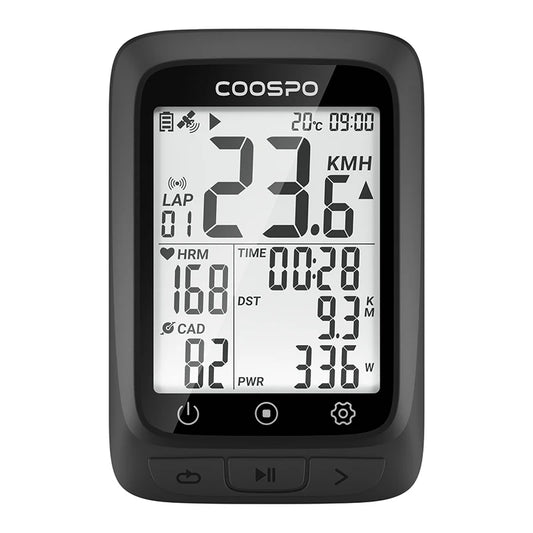 Waterproof Bike Computer GPS Wireless Cycling Odometer Speedometer 2.4" Bluetooth 5.0 ANT+ GPS BDS