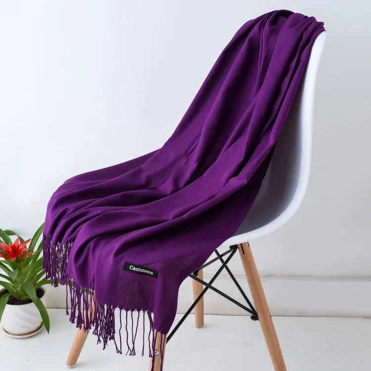 Women's Pashmina Scarf Shawls, Soft Cashmere feeling Headscarf
