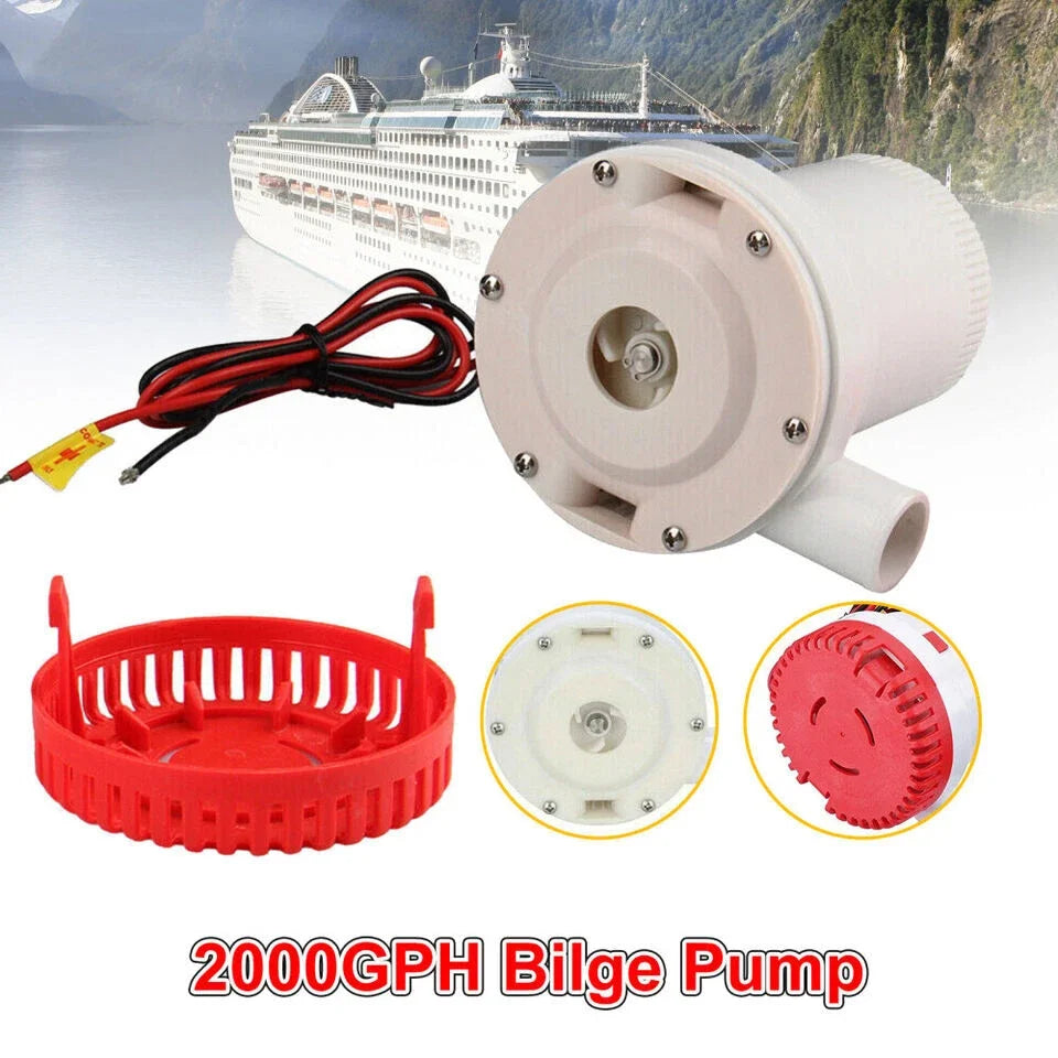 2000GPH  Bilge Pump, 12V Submersible  Pump
