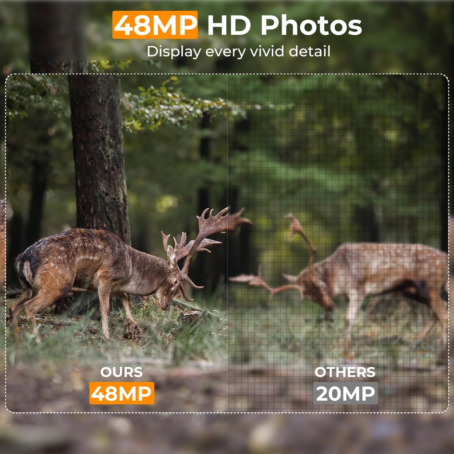 4K Wi Fi Trail Camera, 48MP Game Camera with 0.2s Trigger, 120° Detection Starlight Night Vision. Waterproof Camera