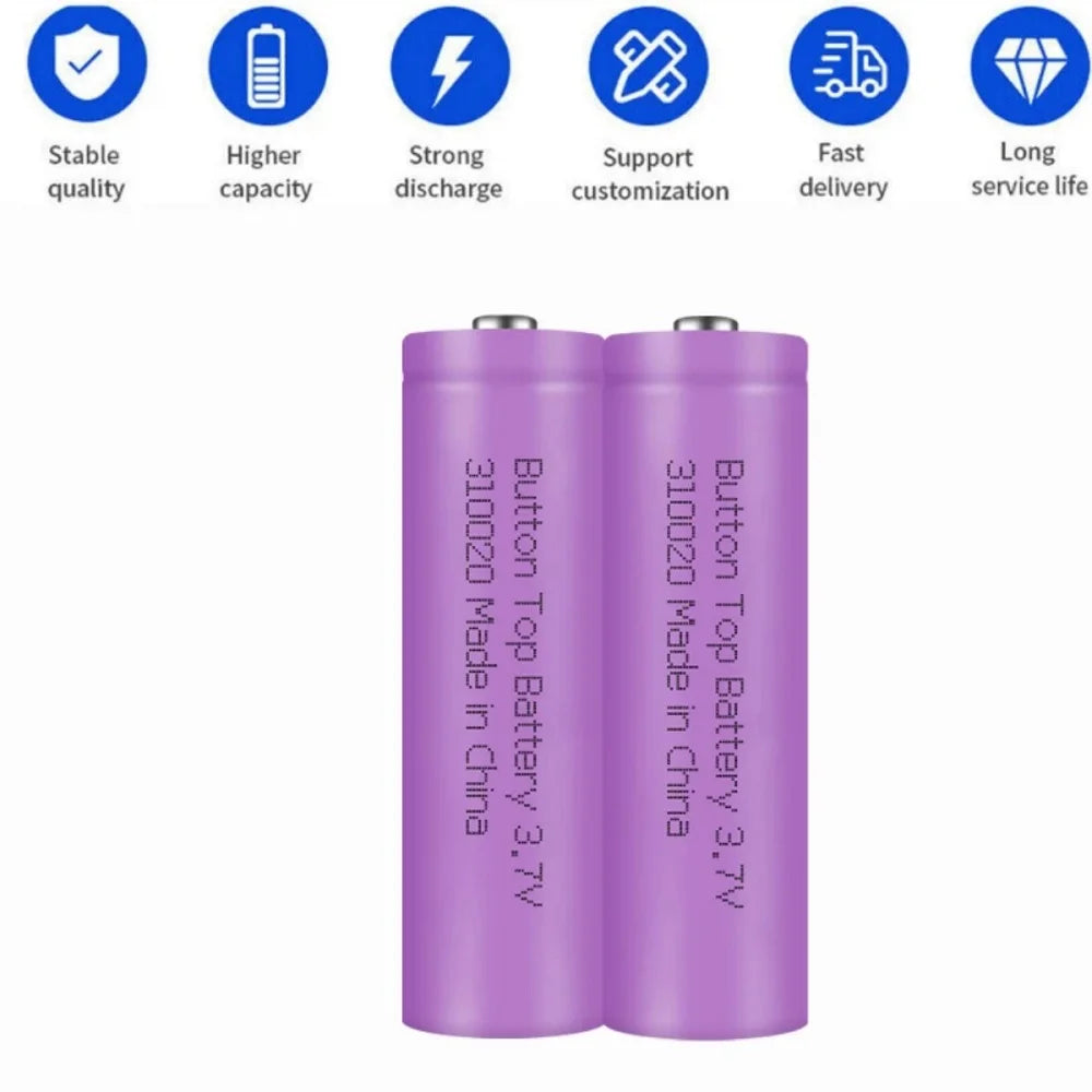 Skywolfeye 8 Pack 3.7V 2000mAh Rechargeable Battery Long Lasting Lithium Li-ion Batteries for Camera Flashlight Torch Headlamp