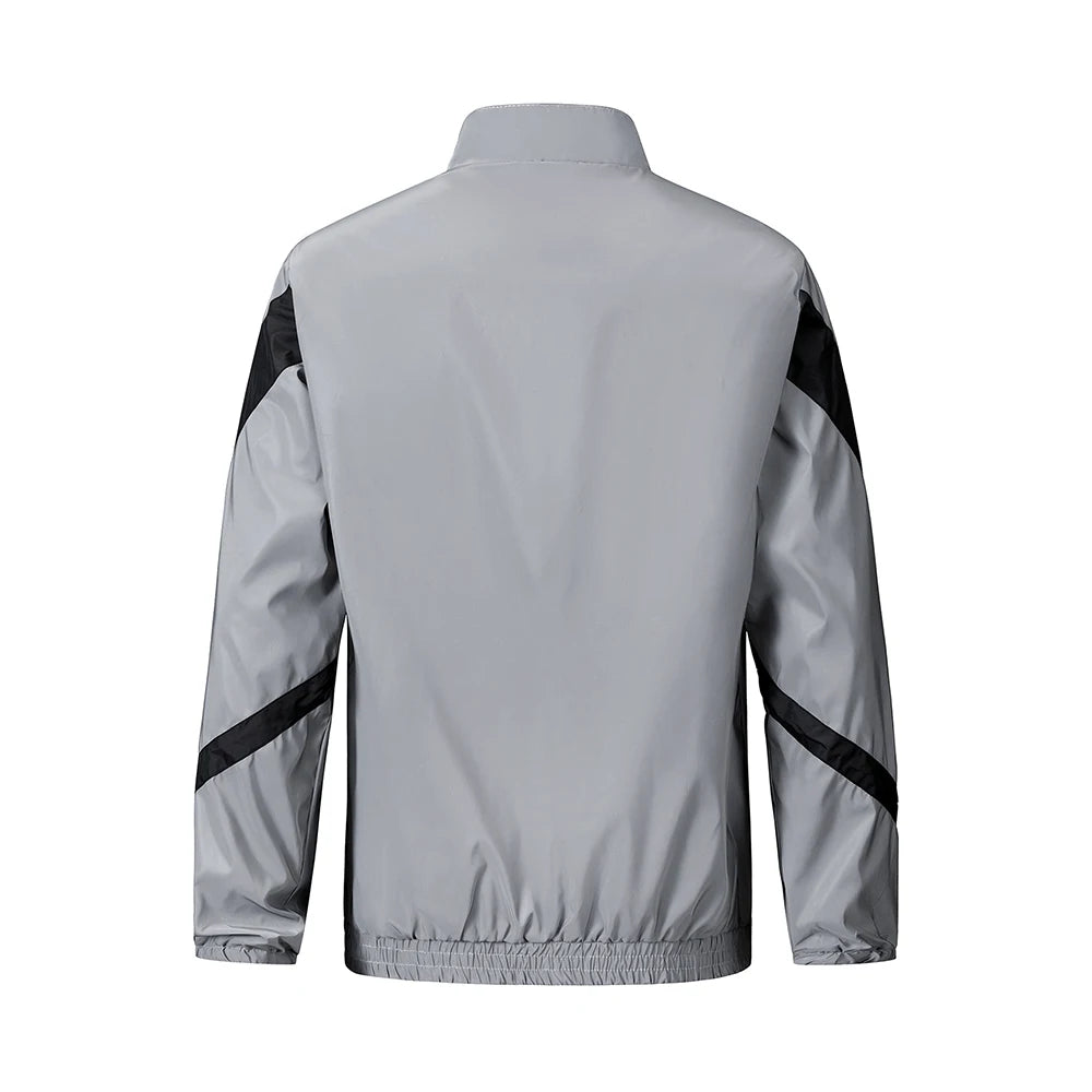Men's Night Reflective Jacket Stand Collar