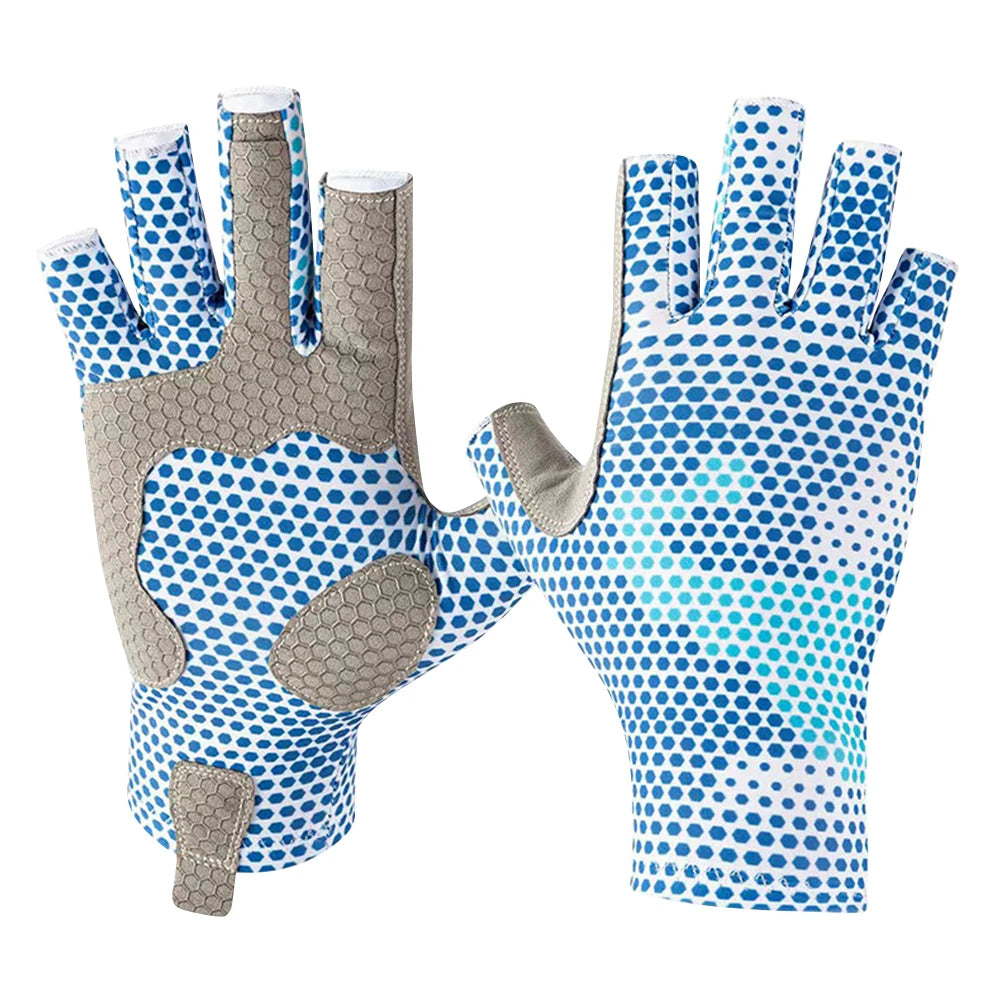 Half Finger Workout Gloves Anti-sting Fingerless Fishing Gloves Wear-resistant Anti-cutting Non-slip