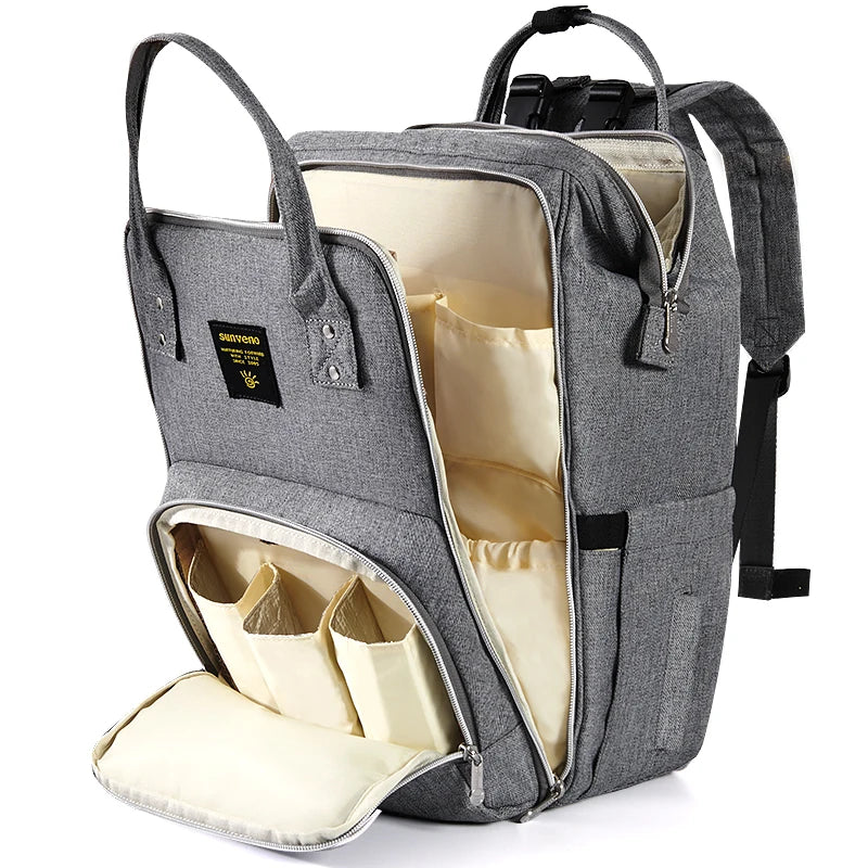 Stylish Upgrade Diaper Bag Backpack Multifunction Travel Back Pack Large Capacity